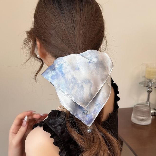 Koi Kawaii-Tie Dye Satin Square Scrunchie