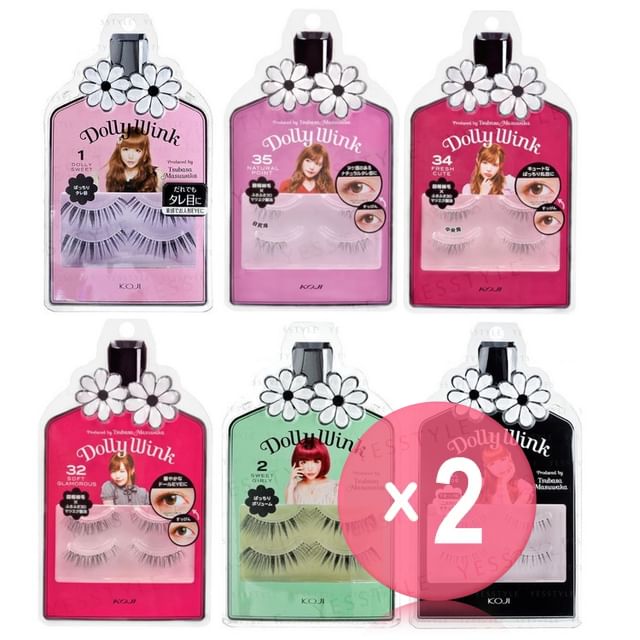 Koji-Dolly Wink Eyelash 2pcs Bundle Set