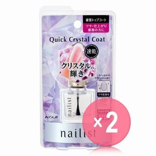 Koji-Nailist Quick Crystal Coat 2pcs Bundle Set
