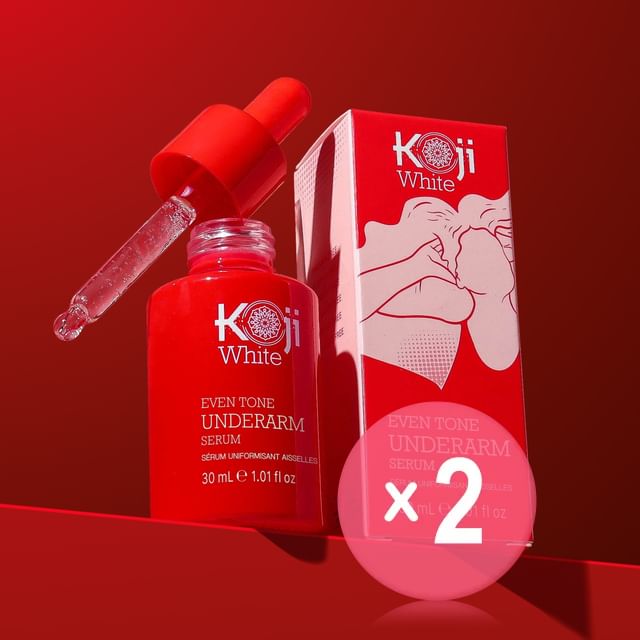 Koji White-Even Tone Underarm Serum 2pcs Bundle Set