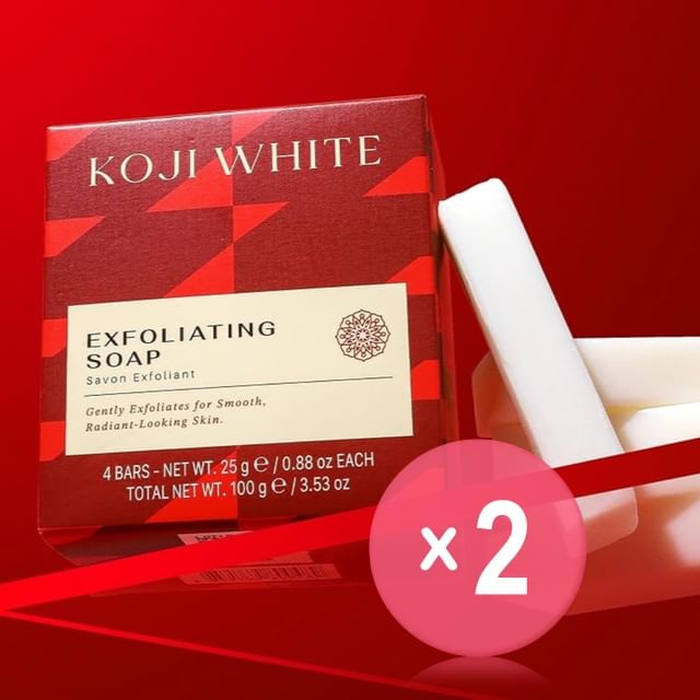 Koji White-Exfoliating Soap 2pcs Bundle Set