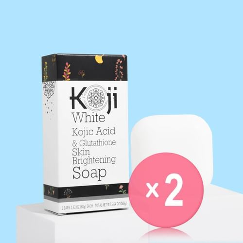 Koji White - Kojic Acid & Glutathione Skin Brightening Soap 2pcs Bundle Set