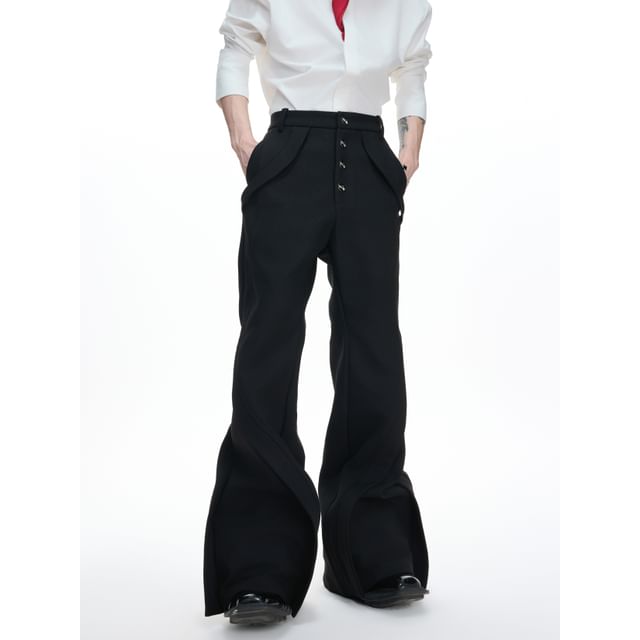 kooklay-Details High-Waist Flared Pants