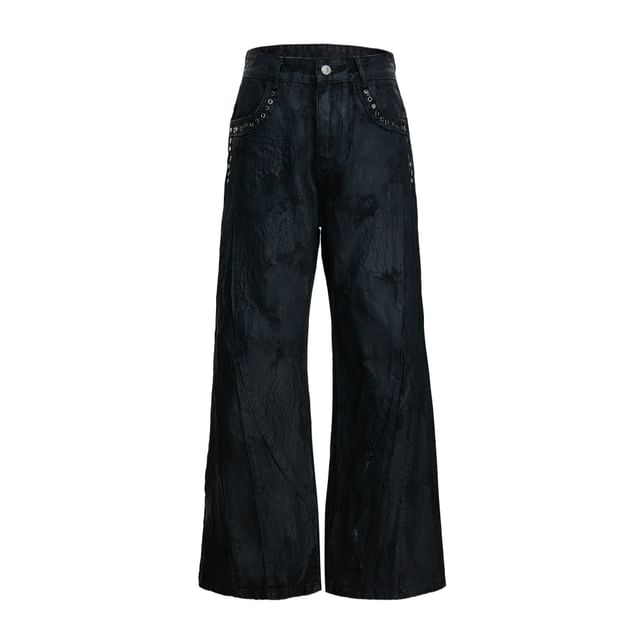 kooklay-Mid Waist Flared Jeans