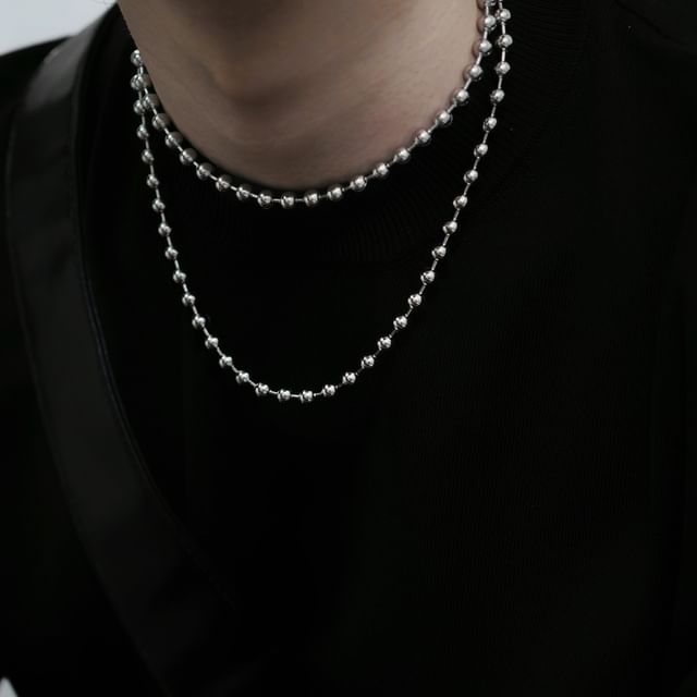 Kopesh-Beaded Chain Necklace
