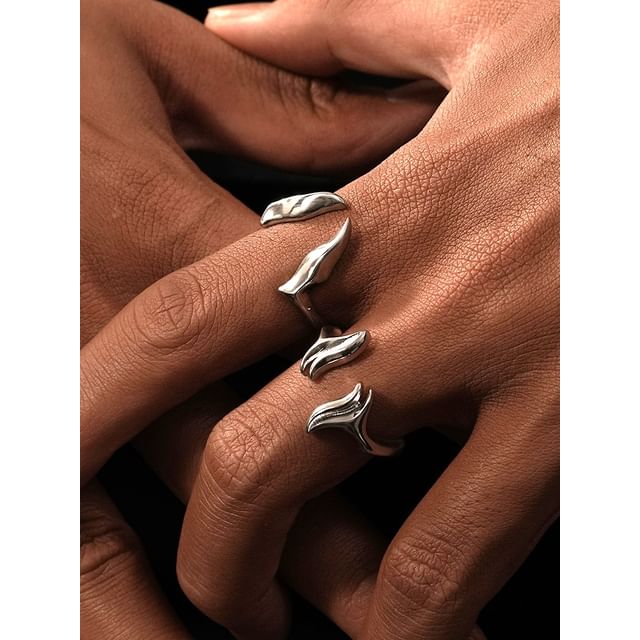 Kopesh-Irregular Alloy Open Ring