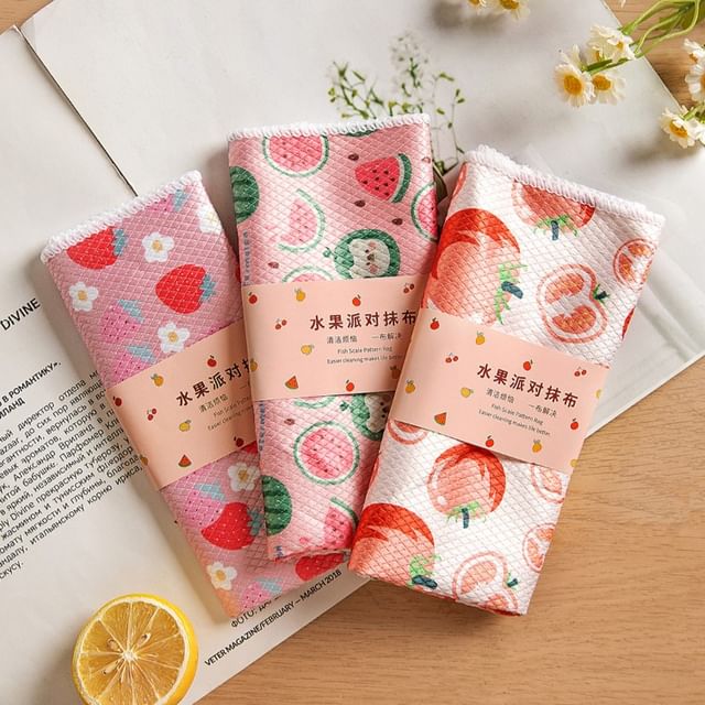 Koringa-Set of 3 Fruit Kitchen Dish Cloth