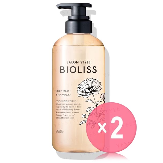 Kose-Bioliss Fleur Syrup Deep Moist Shampoo 2pcs Bundle Set
