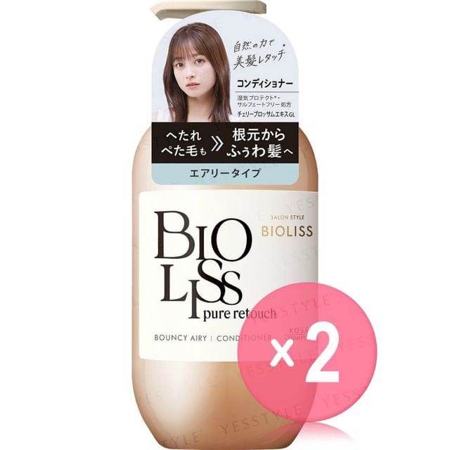 Kose-Bioliss Pure Retouch Bouncy Airy Conditioner 2pcs Bundle Set