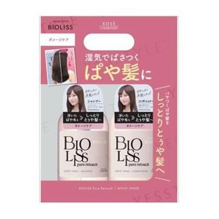 Kose-Bioliss Pure Retouch Moist Shine Shampoo Conditioner Set-480 Ml X 2