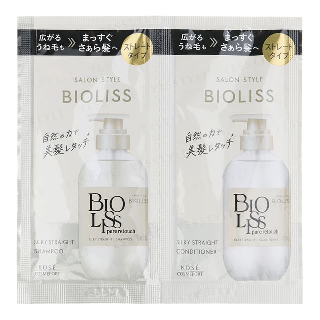 Kose-Coffret découverte shampooing et après-shampooing lissants Bioliss Pure-10 Ml X 2