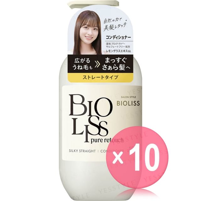 Kose-Bioliss Pure Retouch Sliky Straight Conditioner 10pcs Bundle Set