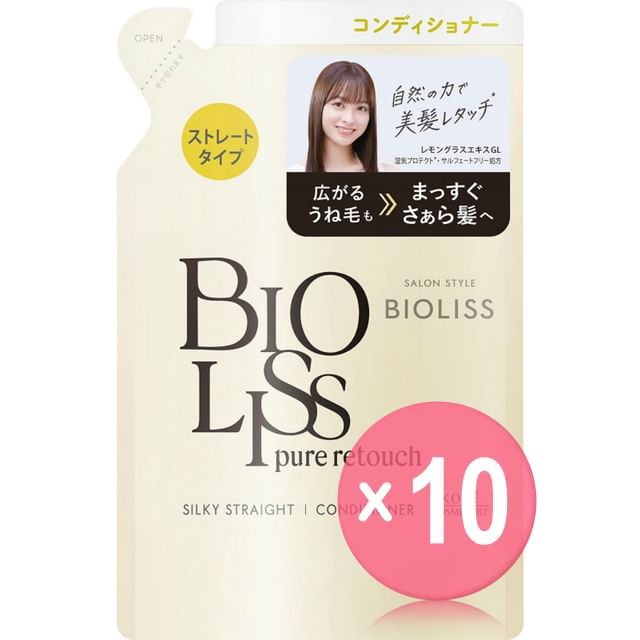 Kose-Bioliss Pure Retouch Sliky Straight Conditioner 10pcs Bundle Set