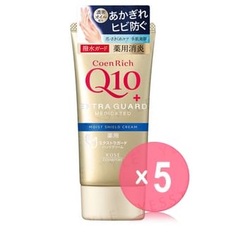 Kose-CoenRich Q10 Extra Guard Moist Shield Hand Cream 5pcs Bundle Set