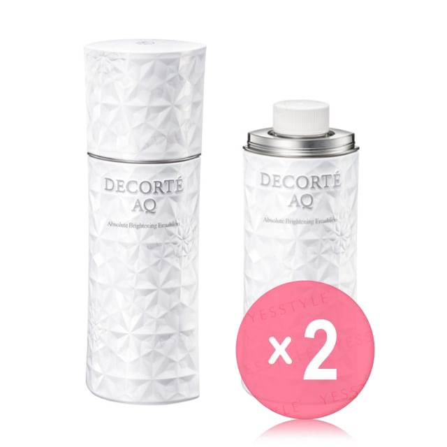 Kose-DECORTE AQ Absolute Brightening Emulsion 2pcs Bundle Set