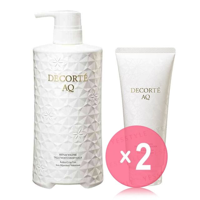 Kose-DECORTE AQ Repair Smooth Treatment Conditioner 2pcs Bundle Set