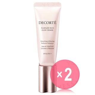 Kose -كوز -DECORTE Flawless Rich Glow Primer SPF 20 PA 2pcs Bundle Set