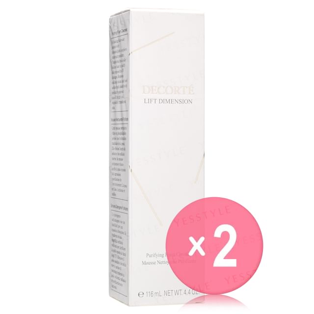 Kose-DECORTE Lift Dimension Purifying Facial Wash 2pcs Bundle Set