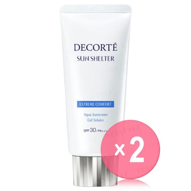 Kose -كوز -DECORTE Sun Shelter Extreme Comfort Aqua Sunscreen SPF 30 PA 2pcs Bundle Set