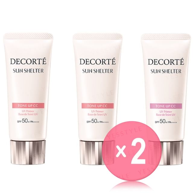 Kose -كوز -DECORTE Sun Shelter Tone Up CC SPF 50 PA 2pcs Bundle Set