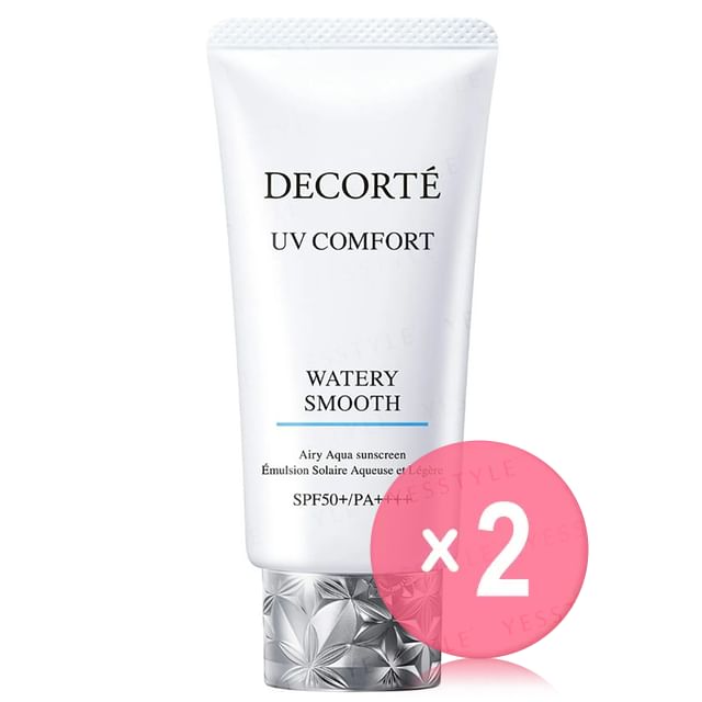 Kose -كوز -Decorte UV Comfort Watery Smooth Airy Aqua Sunscreen SPF 50 PA 2pcs Bundle Set