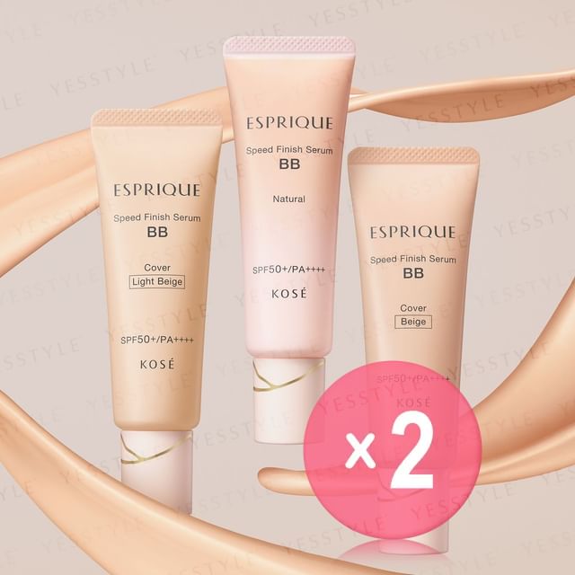 Kose -كوز -Esprique Speed Finish Serum BB Foundation SPF 50 PA 2pcs Bundle Set
