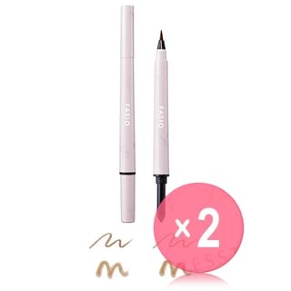 Kose-Fasio Liquid Powder Eyebrow 2pcs Bundle Set