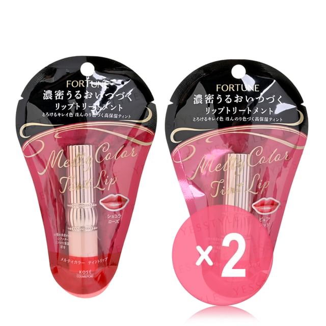 Kose-Fortune Melty Color Tint Lip 2pcs Bundle Set