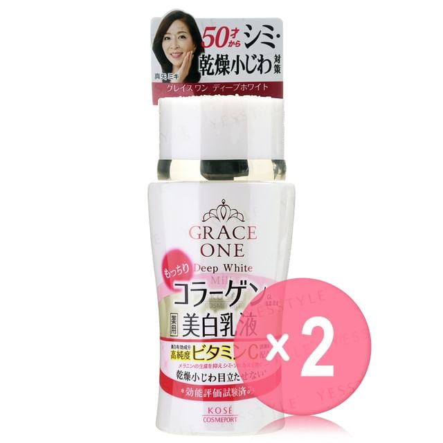 Kose-Grace One Deep White Milk 2pcs Bundle Set