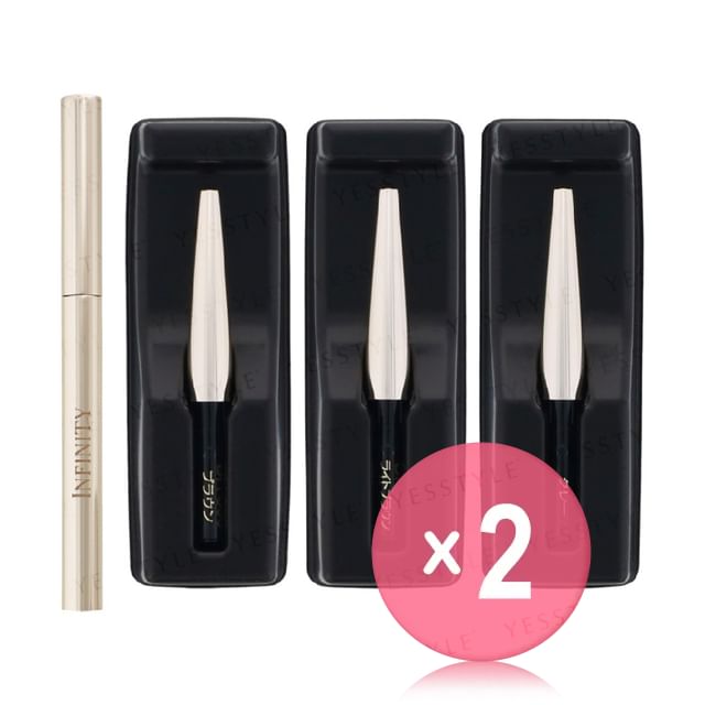 Kose-INFINITY Eyebrow Pencil 2pcs Bundle Set