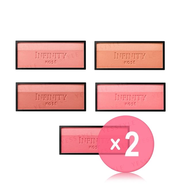Kose-INFINITY Matte Glossy Cheeks 2pcs Bundle Set