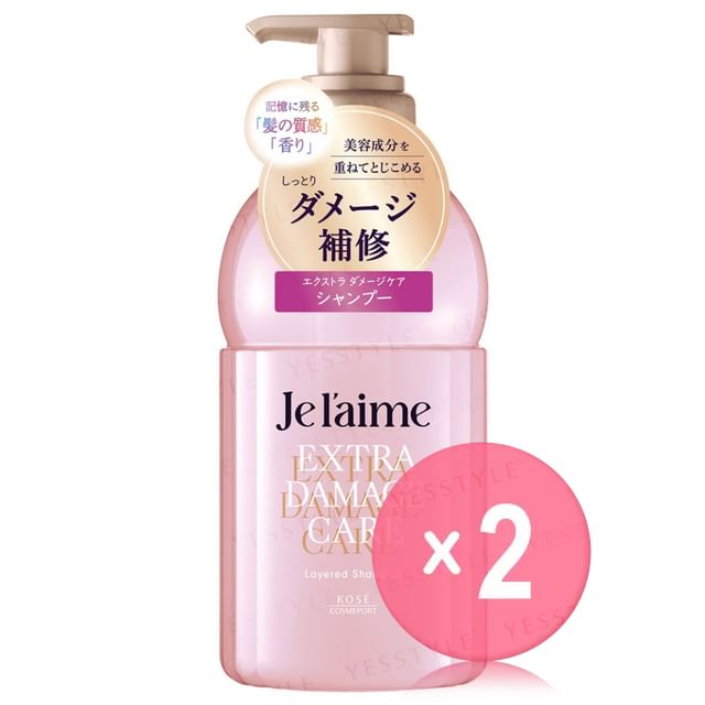 Kose-Je laime Extra Damage Care Layered Shampoo 2pcs Bundle Set