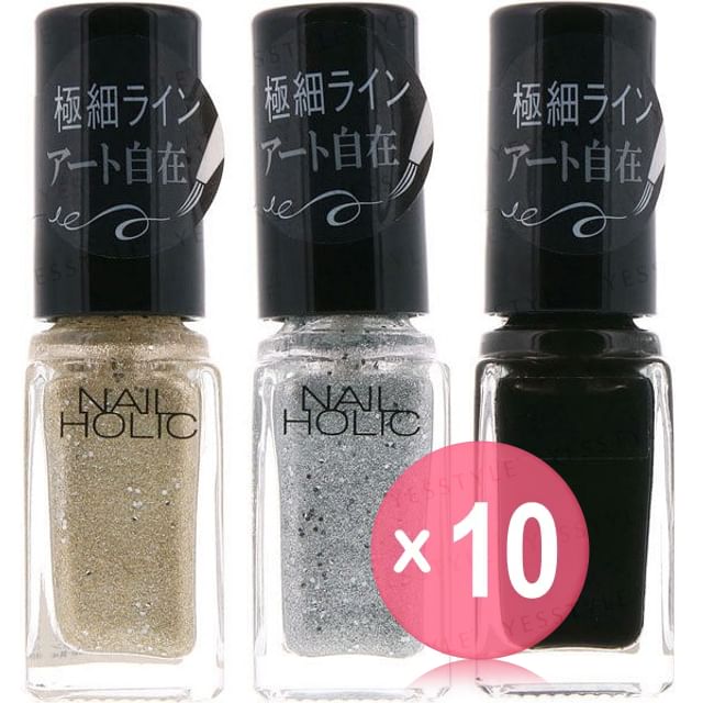 Kose-Nail Holic Art Liner 10pcs Bundle Set