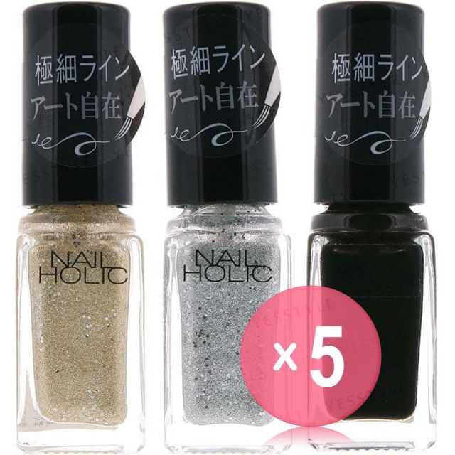 Kose-Nail Holic Art Liner 5pcs Bundle Set