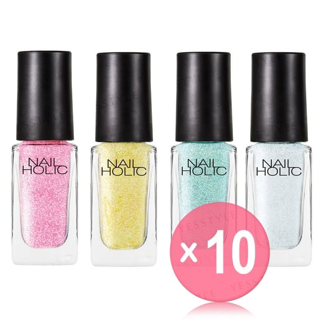 Kose-Nail Holic Aurora Glitter Color 10pcs Bundle Set