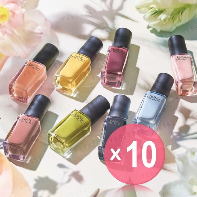 Kose-Nail Holic Flower Layered Color 10pcs Bundle Set