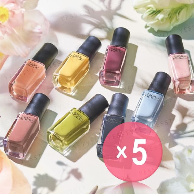 Kose-Nail Holic Flower Layered Color 5pcs Bundle Set