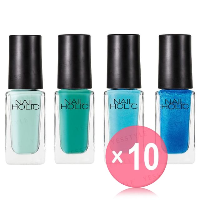 Kose-Nail Holic Lagoon Color 10pcs Bundle Set