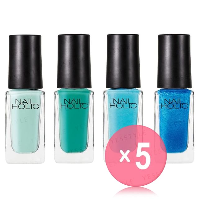 Kose-Nail Holic Lagoon Color 5pcs Bundle Set