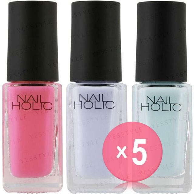 Kose-Nail Holic Milky Color 5pcs Bundle Set