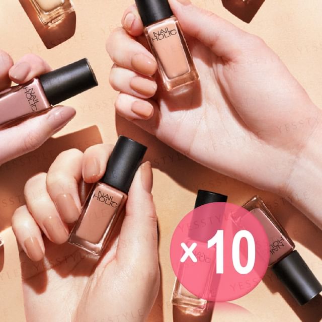 Kose-Nail Holic Nail Foundation 10pcs Bundle Set