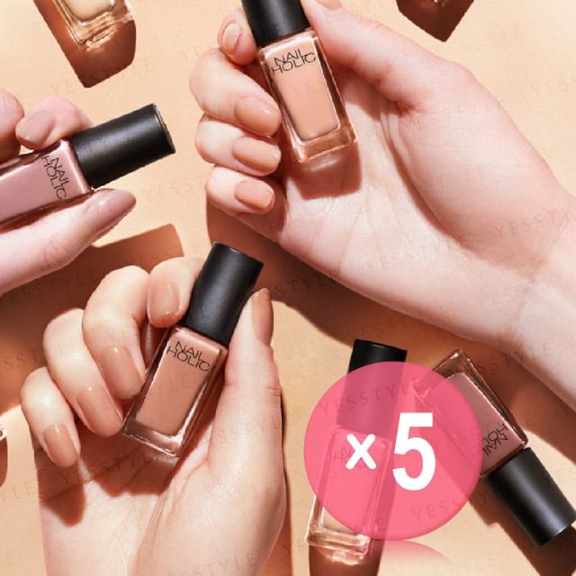 Kose-Nail Holic Nail Foundation 5pcs Bundle Set
