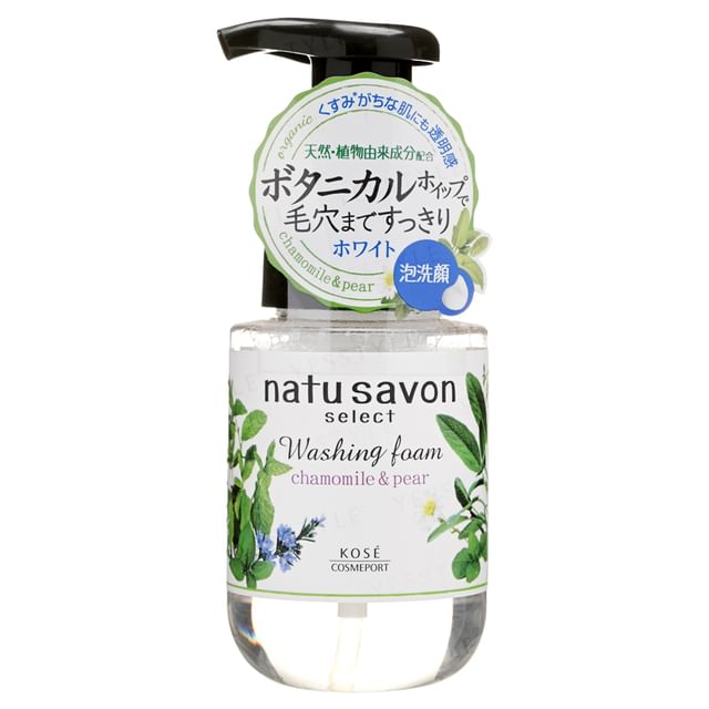 Kose-Pianka myjąca Natu Savon Select z rumiankiem i gruszką-180 Ml