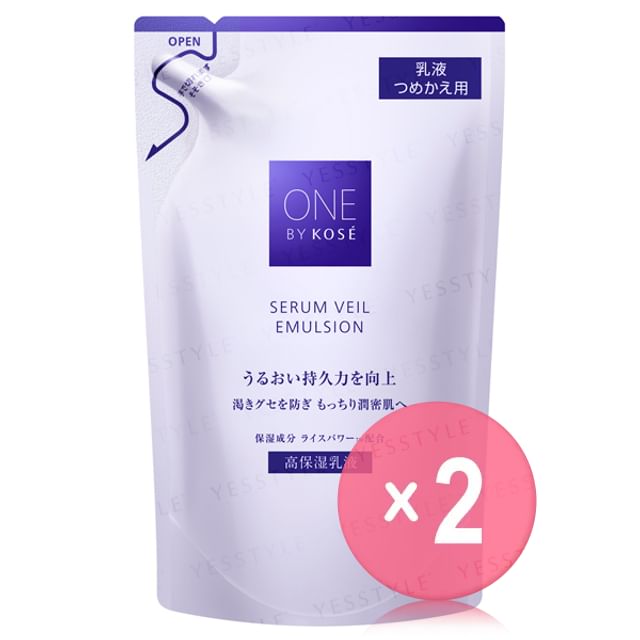 Kose-One By Kose Serum Veil Emulsion Refill 2pcs Bundle Set