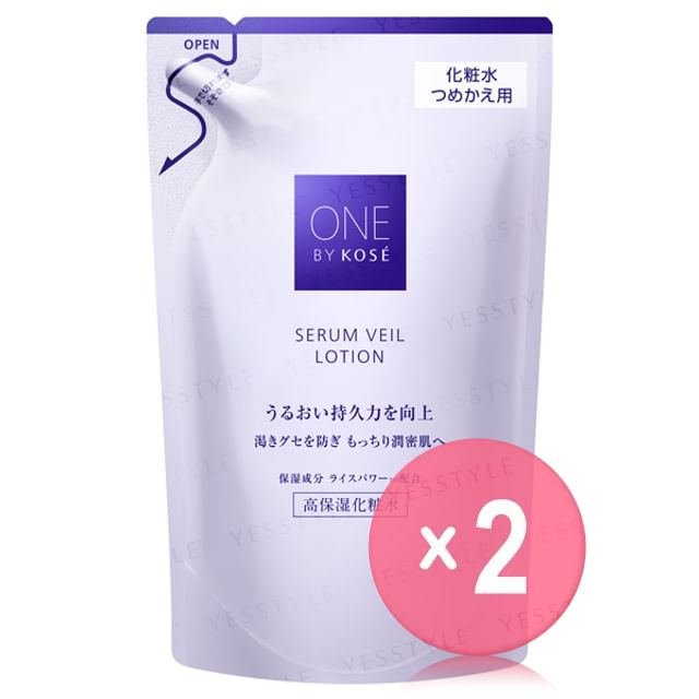 Kose-One By Kose Serum Veil Lotion Refill 2pcs Bundle Set
