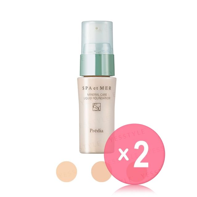 Kose -كوز -Predia Spa et Mer Mineral Care Liquid Foundation EX SPF 20 PA 2pcs Bundle Set