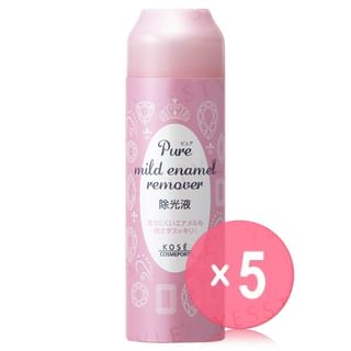 Kose-Pure Mild Enamel Remover 5pcs Bundle Set