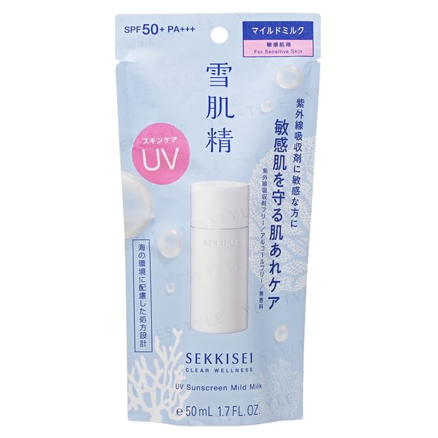Kose - Sekkisei Clear Wellness UV Sunscreen Mild Milk SPF 50+ PA