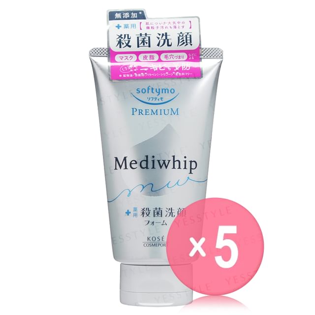 Kose-Softymo Clear Pro Premium Mediwhip Face Foam 5pcs Bundle Set
