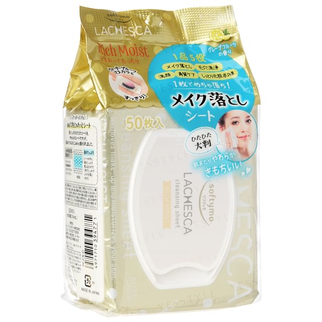 Kose-Softymo Lachesca Cleansing Sheet Rich Moist - Reinigungstücher
